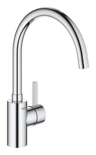 GROHE Eurosmart 32843 Cosmopolitan Einhand-Spültischbatterie - Armaturen mit hohem Auslauf und EcoJoy Technologie für weniger Wasserverbrauch, ideal für modernes Kochen.