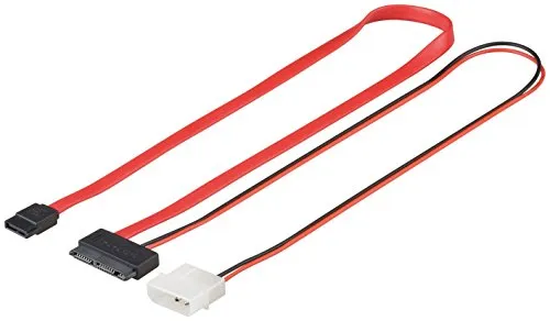 Wentronic 2 in 1 HDD MicroSATA Kabel 0,3 m weiß