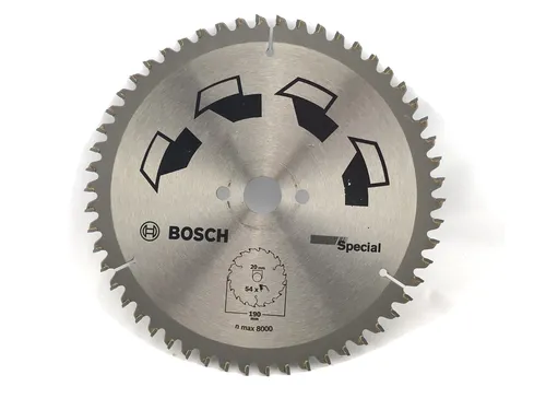 Bosch 2609256891 DIY Kreissägeblatt Special 190 x 2 x 20mm Z54 Sägeblatt Holz !!