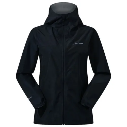 Berghaus Women's Deluge Pro 3.0 Jacket - Regenjacke Gr 6 blau - Outdoor Freizeitjacken für Damen, ideal für heftigste Wolkenbrüche mit kapuze, wasserdicht und winddicht, perfekt für Trekking und Wandern.