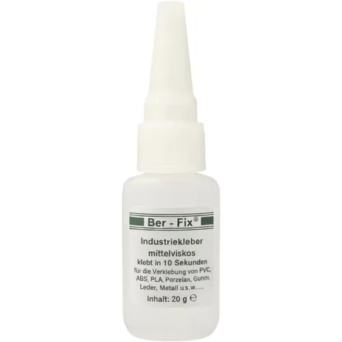 Ber-Fix Industriekleber leicht dickflüssig 20g Sofortkleber für PVC Metall