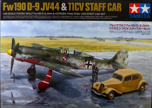 Tamiya 25213 - 1:48 FW1090D-9 JV44 & 11CV Staff Car