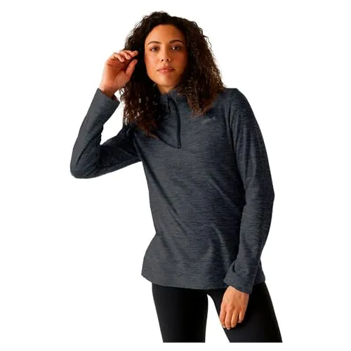 Regatta Damen Sweethart Melange Halbzip Fleece - Schnelltrocknendes, antipilling Fleece mit Reißverschluss, ideal als Mid-Layer für kalte Tage. Komfortabel und praktisch für Outdoor-Aktivitäten.