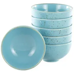 Creatable Dipschalenset, Hellblau, 6-teilig - Elegantes 6-teiliges Dipschalenset aus Keramik in Hellblau, ideal für gesellige Anlässe und stilvolles Servieren von Snacks.