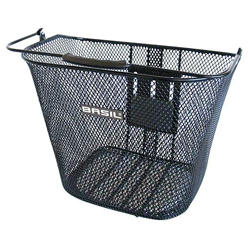 Basil Vorderradkorb Bremen 26x35x29cm, engmaschig, schwarz