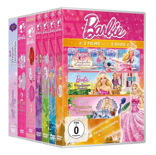 Barbie - 19-Filme-Set-Edition (19 DVDs) - Filme: Umfangreiche Sammlung der beliebtesten Barbie-Filme, perfekt für Kinder und Fans der beliebten Puppenreihe.