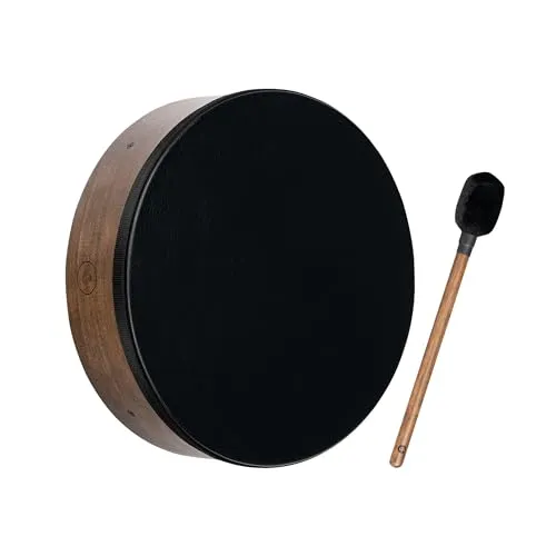 Sonic Energy Bodhran Trommel – 35,6 cm – Schamanisches Instrument mit Nappafell – Für Meditation, Klangreisen, Percussion – Inkl. Schlägel (BD14WB-NH)