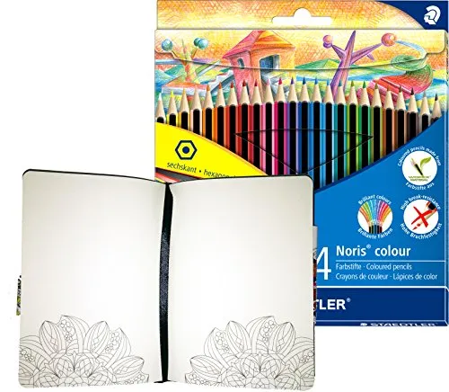 STAEDTLER 185 C24 SB - Noris Farbstifte mit 24 sortierten Farben