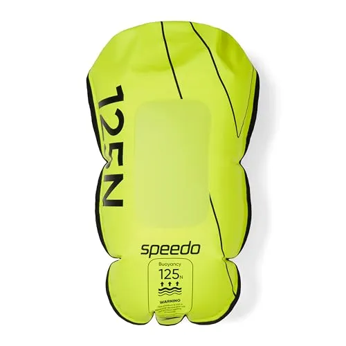 Speedo Unisex Erwachsene Schwimmboje mit Trockenbeutel - Pull Buoys für Schwimmen, hohe Sichtbarkeit in Hyper Yellow und sicherer Transport persönlicher Wertsachen dank Rolltop Drybag.