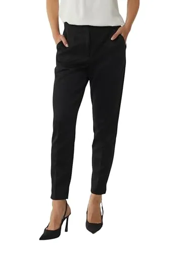 comma Hose - Damen-Hosen mit elastischem Mid Rise Bund, praktischen Eingrifftaschen und taillierter Passform für optimalen Tragekomfort.