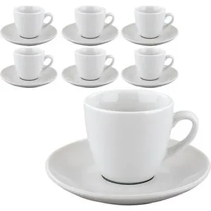 Esmeyer Espressotassen 6er Set 433-214 - Thermobehälter für perfekten Espresso-Genuss. Das Set aus hochwertigem, spülmaschinenfestem Porzellan hält den Espresso lange heiß.