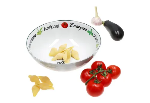 MamboCat Servierschale Pastaschale Ø 29,5cm 3L Porzellan mit Motiv große Schüssel, Porzellan