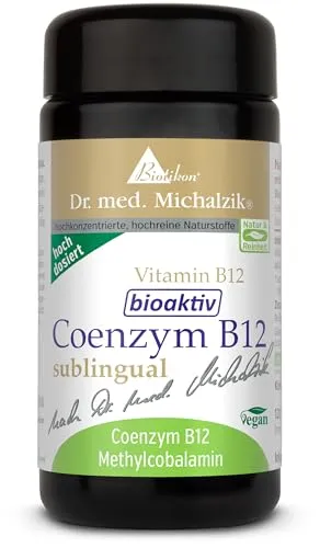 Coenzym B12 bioaktiv, sublingual NEU Dr. med. Michalzik - Reich an natürlichem Vitamin B12-120 Lutschtabletten hochdosiert - ohne Zusatzstoffe - von Biotikon®