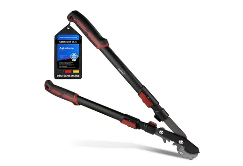 Teleskop Amboss Astschere 66-92 cm - Astscheren für präzises Schneiden, teleskopierbar bis 92 cm, ideal für schwer erreichbare Äste und optimale Hebelwirkung durch Getriebe.