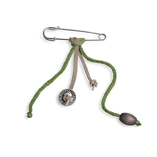 Knit Factory Brosche Lime