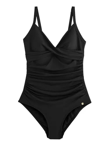 next Damen Badeanzug schwarz 34 - Badeanzug für Damen in elegantem Schwarz, ideal für den Strand oder das Schwimmbad, mit figurformendem Schnitt für optimalen Komfort.