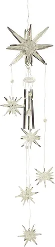 HAAC Windspiel Klangspiel Mobile mit Motiv Weihnachtsstern Stern Länge 33 cm