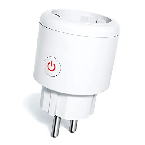 ZigBee Smart Steckdose mit Strommessung, Alexa Steckdose mit App Fernbedienung 16A, Smart Home Steckdose mit Timer Funktion kompatibel mit Alexa/Google Home, Sprachsteuerung (Hub Erforderlich) 1PCS