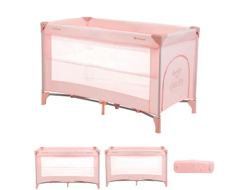 Kikkaboo Baby-Reisebett So Gifted - Reisebetten für Babys mit zwei Ebenen, leicht zusammenfaltbar und ideal für Zuhause oder unterwegs. Inkl. Tragetasche und weicher Matratze, bietet Komfort und Sicherheit für Ihr Kind.