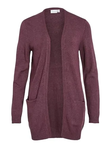 Viril Open L/S Knit Cardigan - Noos - Strickjacke von Vila, ideal für den Alltag, mit elegantem Splitneck und langem Arm für einen modernen Look.
