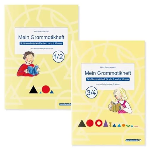Mein Grammatikheft 1/2 & 3/4 für die 1. bis 4. Klasse im Set: Meine Sternchenhefte zum selbstständigen Arbeiten
