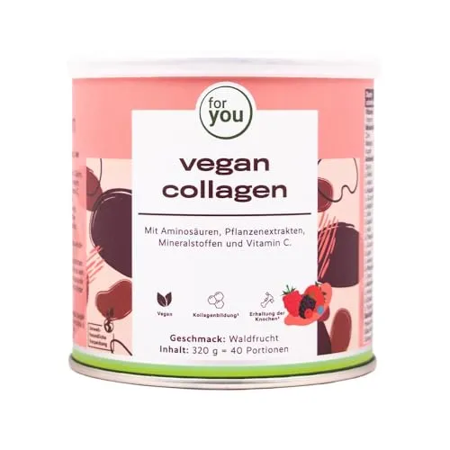 for you vegan collagen Pulver Waldfrucht + Hyaluronsäure