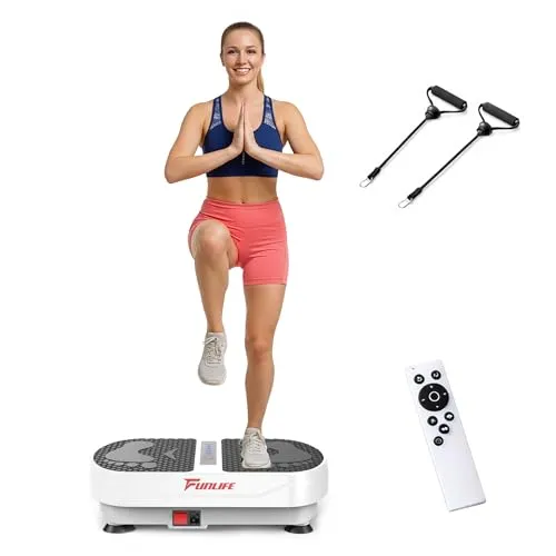 Funlife V8 Vibrationsplatte – 4D Ganzkörpertraining mit Bluetooth und Lautsprecher