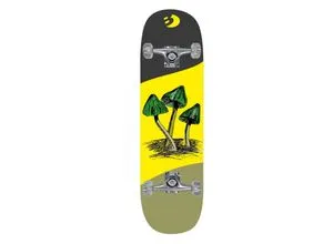 Best Sporting Skateboard Pilze - Hochwertiges Skateboard mit ABEC 7 Kugellager - Cruiserboard aus Holz & Aluminium, ideal für Anfänger und Profis. Maximal belastbar bis 100 kg, mit coolem Pilz-Motiv für einen einzigartigen Look!