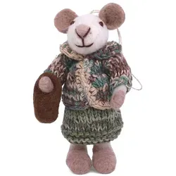Gry & Sif Dekofigur ''Mouse'' in Grün - (L)11 cm in grün von Gry & Sif