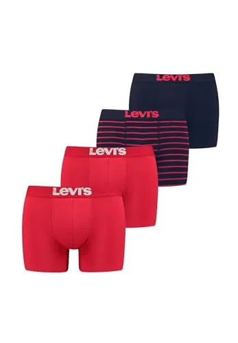 LEVI'S Boxershorts Herren, Gr. L, rot-schwarz in rot von Levi's