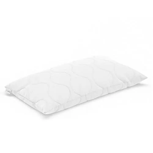 Sämann Kopfkissen mit individuell anpassbarer Füllung | atmungsaktives Steppkissen | 60°C maschinenwaschbar | mit Reißverschluss | herausnehmbare Hohlfaserbällchen (40x70 cm)