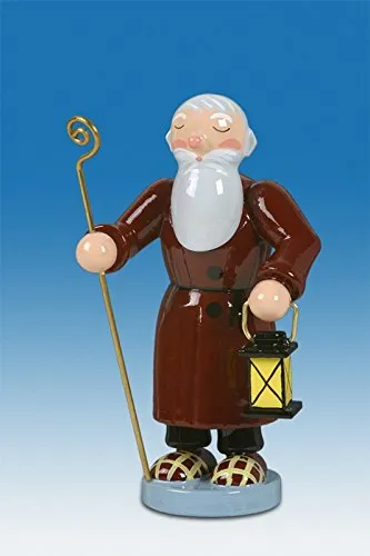 Rudolphs Schatzkiste Holzfigur Petrus mit Heiligenstab und Laterne Höhe 6cm NEU Holzengel Instrument Seiffen Erzgebirge Figur Dekoration Holzfiguren Weihnachten Fensterschmuck Spielzeug Deko
