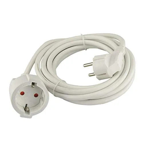 Verlängerungsleitung 3m weiß (Schuko) H05VV-F 3G1.5mm² in weiß von UNITEC