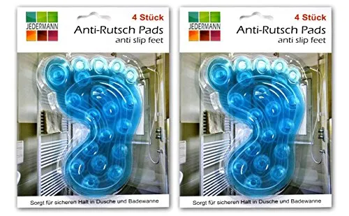 HAC24 8X Duscheinlage Anti-Rutsch Pads Badematte Dusch- & Wanneneinlagen
