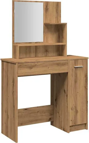vidaXL Schminktisch mit Spiegel in Artisan-Eiche von vidaXL