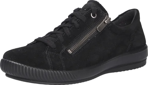 Legero Damen Tanaro 5.0 Sneaker - Bequemer Einstieg in Schwarz - Damen-Sneaker mit herausnehmbarer Einlegesohle aus Leder und Reißverschluss für einfachen Zugang. Komfortweite 