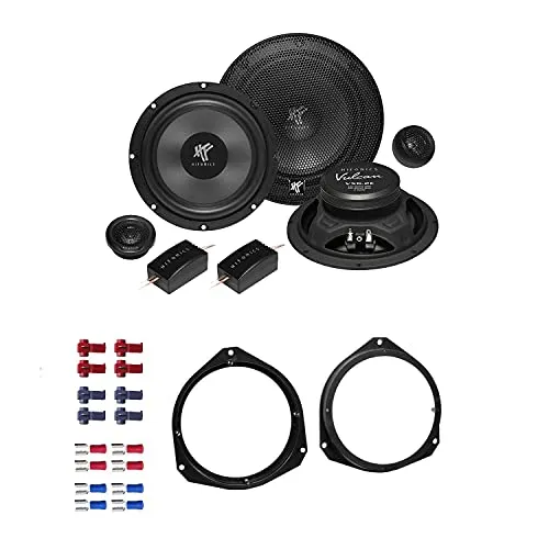 Hifonics VX 6.2E Lautsprecher mit Einbauset passend für FIAT Ducato III (250/251) ab 2006 Türen vorne 400 Watt 165mm 2 Wege Kompo
