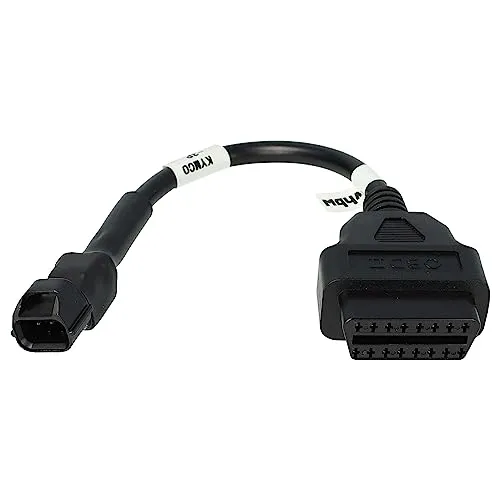 vhbw OBD2 Adapter 3Pin auf OBD2 16Pin kompatibel mit Kymco Motorrad, Roller - 15 cm