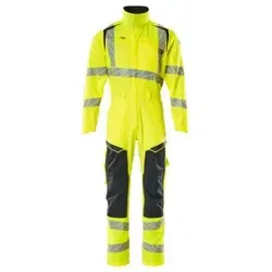 MASCOT® Overall mit Knietaschen 19519-236-17010 Hi-vis Gelb/Schwarzblau 2XL - Schutzanzüge mit Knietaschen aus CORDURA®, ergonomisch geformt und für Industriewäsche geeignet. Hochsichtbar und langlebig – ideal für sicheres Arbeiten.