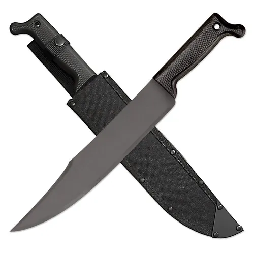 Cold Steel Bowie Machete, 65Mn Carbonstahlklinge, Kunststoffgriff, Nylonscheide