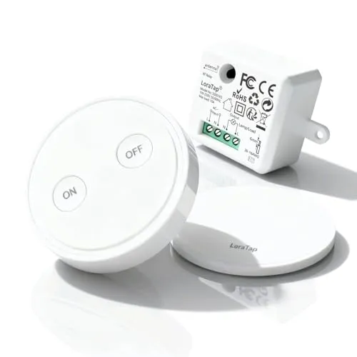 LoraTap Funk Lichtschalter Set mit Fernbedienung