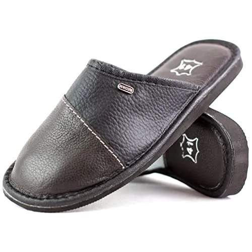 Leder Pantoletten Herren