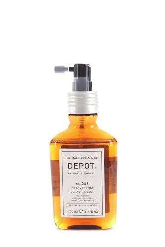 Depot No. 208 Detoxifying Lotion Haarspray 100 ml - Haarspray für schuppiges Haar, reinigt die Kopfhaut effektiv und sorgt für kräftigeres Haar mit einem frischen Duft.