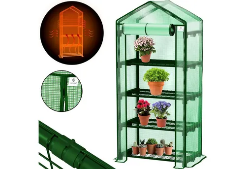KESSER® Premium Foliengewächshaus mit 4 Etagen von Kesser