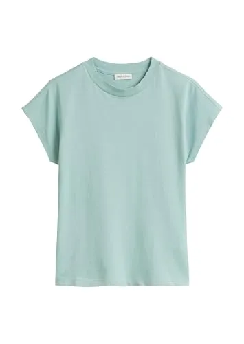 T-Shirt MARC O'POLO Damen, Gr. XL, blau (light aqua) - Bequemes und stilvolles T-Shirt aus 100% Baumwolle, ideal für Büro und Freizeit. Der elastische Jerseystoff sorgt für perfekten Tragekomfort.