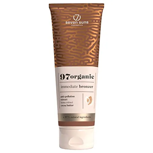 7Suns Selbstbräunungslotion - Natürliche Bronzern für einen strahlenden Teint - Selbstbräunungs-Creme mit natürlichen Bronzern, pflegend und feuchtigkeitsspendend für alle Hauttypen. Ideal für ein gleichmäßiges Bräunungsergebnis ohne Sonnenschutz.