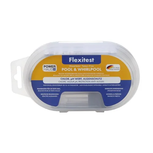 Keksdose POWERHAUS24 Flexitest Chlor / Sauerstoff, pH-Wert, Metal