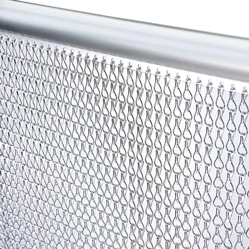 Gluwoer Aluminium Fliegenvorhang 90 x 200 cm