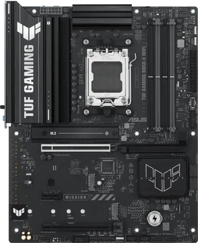 ASUS TUF GAMING B850-E WIFI - Hochleistungs-Mainboard für Gaming-Enthusiasten - Mainboard für AMD AM5, bietet WiFi-Konnektivität und robuste Gaming-Features für ein ultimatives Spielerlebnis.