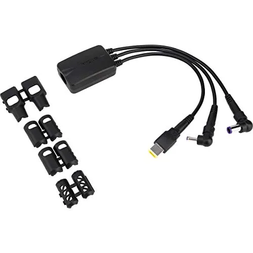 Targus ACC1009EUX Hydra 3-Pin Netzteil - Ladegerät für tragbare Computer, kompatibel mit Dock171 und Dock177, ideal für mehrere Geräte mit fest angebrachten Adaptersteckern. Sicherungsmanschetten sorgen für Stabilität.